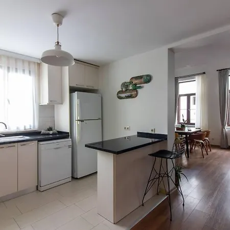 דירה Bright Loft With 3 Bedrooms And Terrace In Galata איסטמבול