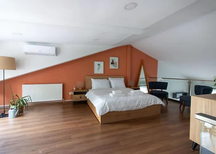 Apartmán Bright Loft With 3 Bedrooms And Terrace In Galata Istanbulská provincie