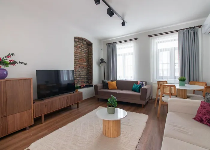 Apartmán Bright Loft With 3 Bedrooms And Terrace In Galata Istanbulská provincie