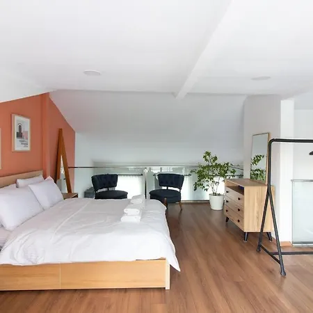 Lägenhet Bright Loft With 3 Bedrooms And Terrace In Galata Istanbul